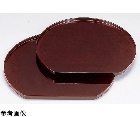 福井クラフト 尺3 半月盆 溜 15024050 1個（ご注文単位1個）【直送品】