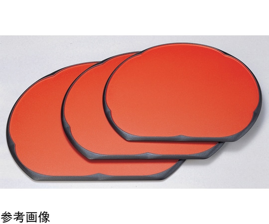 福井クラフト 尺2 新梅型半月盆 朱渕黒普賢弱SL 15000360 1個（ご注文単位1個）【直送品】