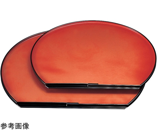 福井クラフト 尺3 くつわ半月盆 妖星塗 15234210 1個（ご注文単位1個）【直送品】