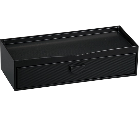 福井クラフト 奥広カスター&千筋箸箱 黒 53271620 1個（ご注文単位1個）【直送品】