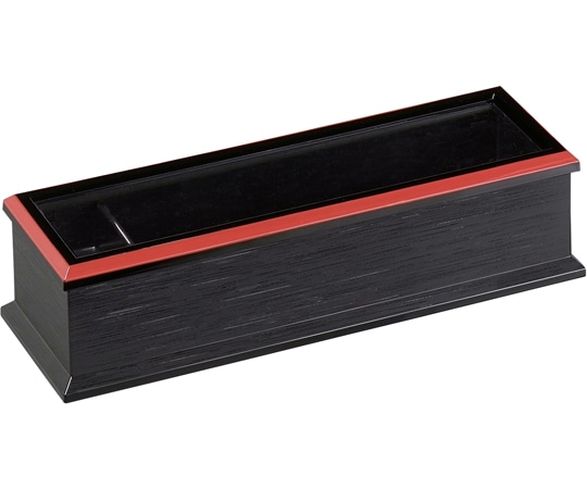 福井クラフト 24cm用元禄箸箱 黒渕朱(ヨージ入付) 82296630 1個（ご注文単位1個）【直送品】