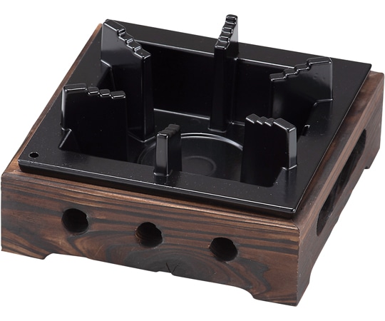 福井クラフト 160焼杉民芸調コンロ(台付き)セット 51038110 1個（ご注文単位1個）【直送品】