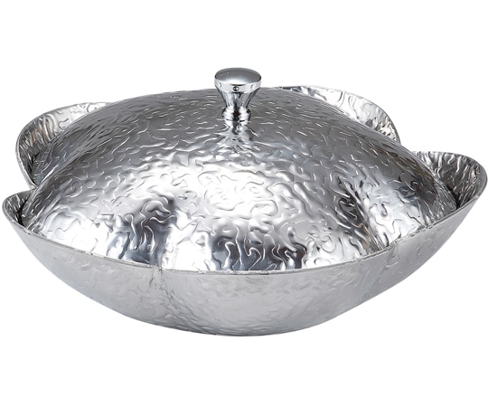 福井クラフト 200 ステン梅花鍋セットシルバー 70030030 1個(ご注文単位1個)【直送品】