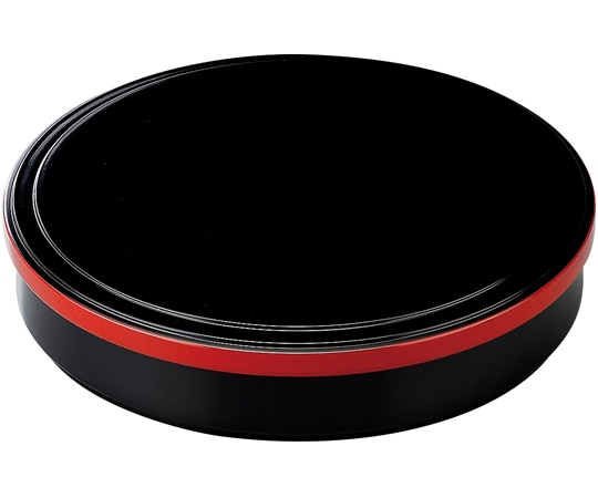 福井クラフト 9.5寸 満月弁当 黒渕朱(蓋親) 24025340 1個（ご注文単位1個）【直送品】