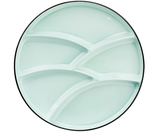福井クラフト 9.5 満月弁当用波仕切 ヒスイ青磁 24025390 1個（ご注文単位1個）【直送品】