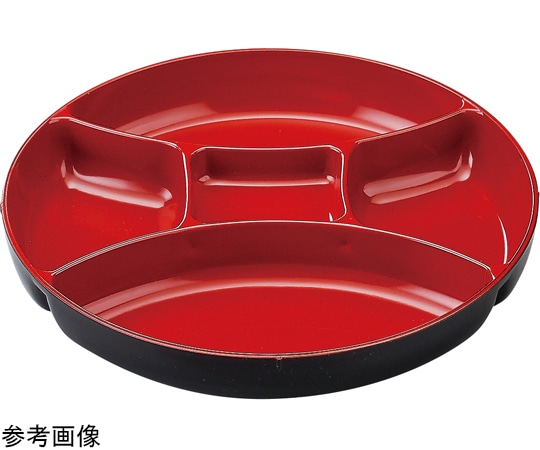 福井クラフト 尺0 大名椀用仕切 朱 24233623 1個（ご注文単位1個）【直送品】