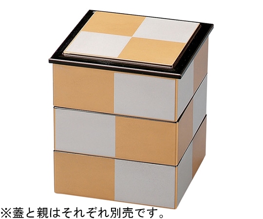 福井クラフト 4寸 角重金銀市松内黒天黒 親 21003860 1個（ご注文単位1個）【直送品】