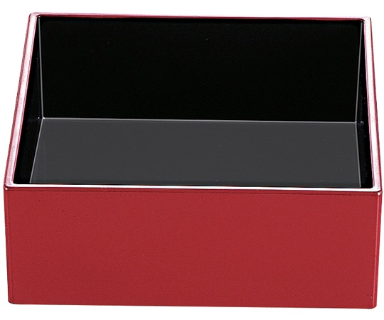 福井クラフト 8.5寸 長角システムオードブル 中子1個 朱内黒 21003730 1個（ご注文単位1個）【直送品】