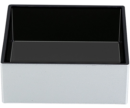 福井クラフト 8.5寸 長角システムオードブル 中子1個 銀内黒 21003690 1個（ご注文単位1個）【直送品】