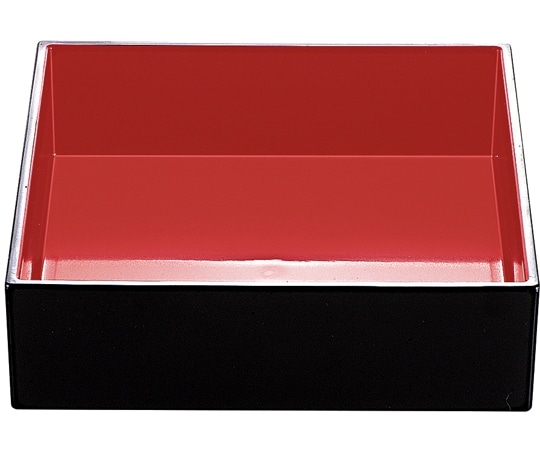 福井クラフト 尺0寸 長角システムオードブル 中子1個 黒内朱 21003800 1個（ご注文単位1個）【直送品】