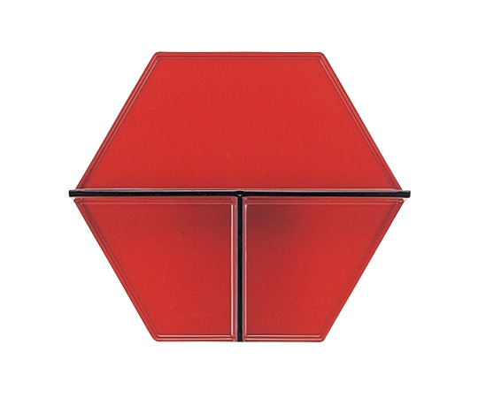 福井クラフト 6寸 六角弁当用T仕切 朱天黒 70011500 1個（ご注文単位1個）【直送品】