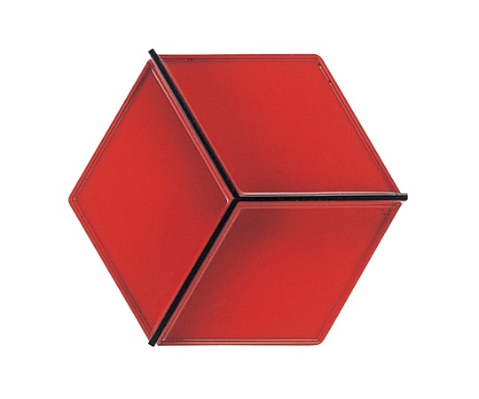 福井クラフト 6寸 六角弁当用Y仕切 朱天黒 70011510 1個（ご注文単位1個）【直送品】