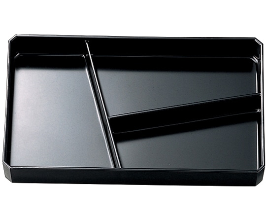 福井クラフト 錦弁当用三ツ仕切(A)内黒 24021750 1個（ご注文単位1個）【直送品】