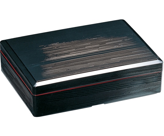 福井クラフト 8寸 ヘギ目北村重 黒天朱(蓋親) 42021230 1個（ご注文単位1個）【直送品】