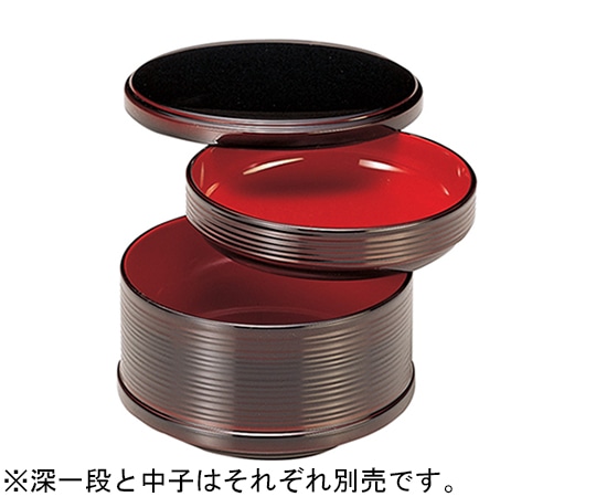 福井クラフト 多用飯器 大)PT溜内朱天黒中子 31000203 1個（ご注文単位1個）【直送品】