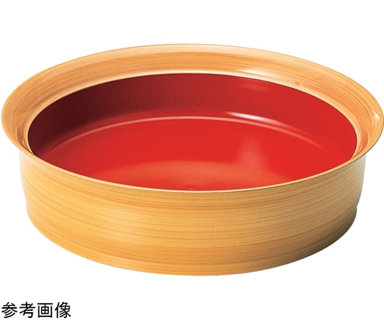 福井クラフト 7寸 羽反鉢 白木内朱深型 51272020 1個（ご注文単位1個）【直送品】