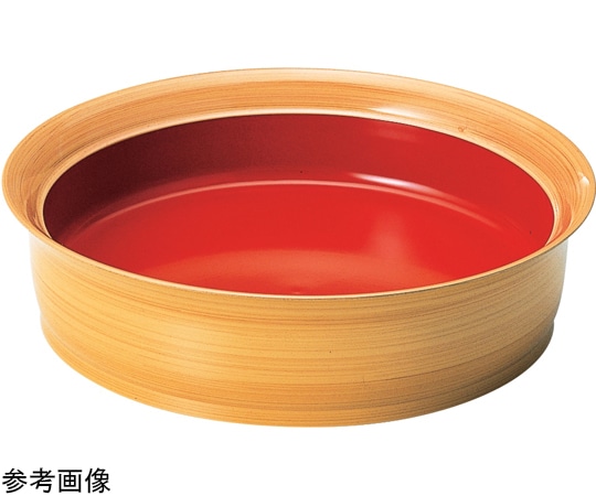 福井クラフト 8寸 羽反深鉢 白木内朱 45150970 1個（ご注文単位1個）【直送品】