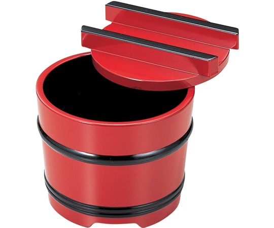 福井クラフト 165 DX釜あげ(小)朱に黒ヒモ(蓋本体 45150930 1個（ご注文単位1個）【直送品】