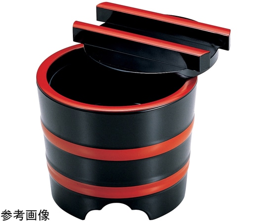 福井クラフト 釜あげ 黒に朱ひも深中子付 45133580 1個（ご注文単位1個）【直送品】