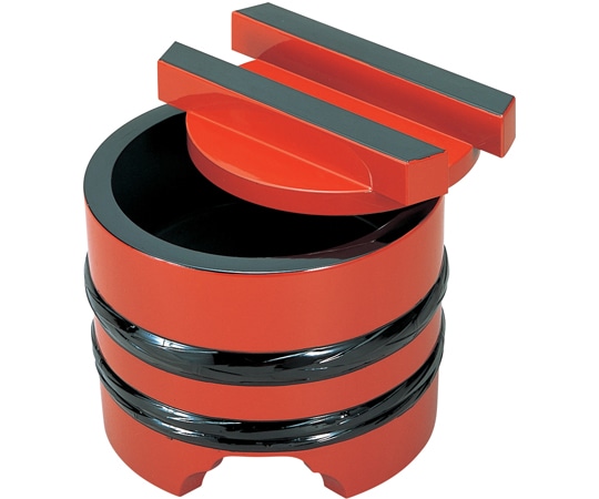 福井クラフト DX特大釜あげ 朱に黒ヒモ(内黒) 40810000 1個（ご注文単位1個）【直送品】