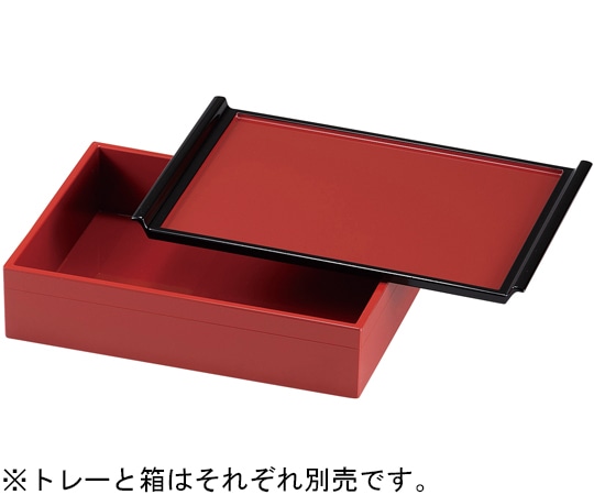 福井クラフト 22cm フライトカスタートレー朱天黒 21011430 1個（ご注文単位1個）【直送品】