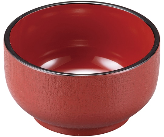 福井クラフト 布目汁鉢 朱天黒 40431360 1個（ご注文単位1個）【直送品】