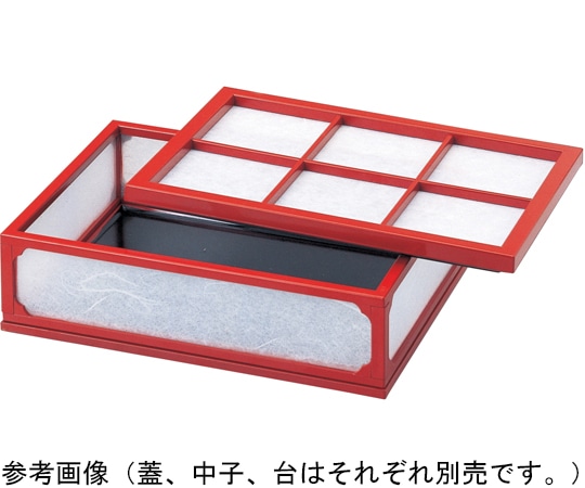 福井クラフト 6.5寸 透かし源氏物語 朱中子 55001750 1個（ご注文単位1個）【直送品】