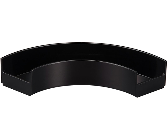 福井クラフト 尺0 扇面前菜深盛器 黒 80512530 1個（ご注文単位1個）【直送品】