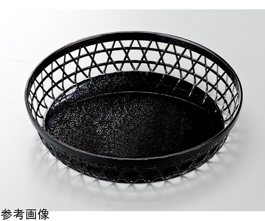 福井クラフト ABS40cm 竹丸かご 総黒・内クリヤータタキ 14002120 1個（ご注文単位1個）【直送品】
