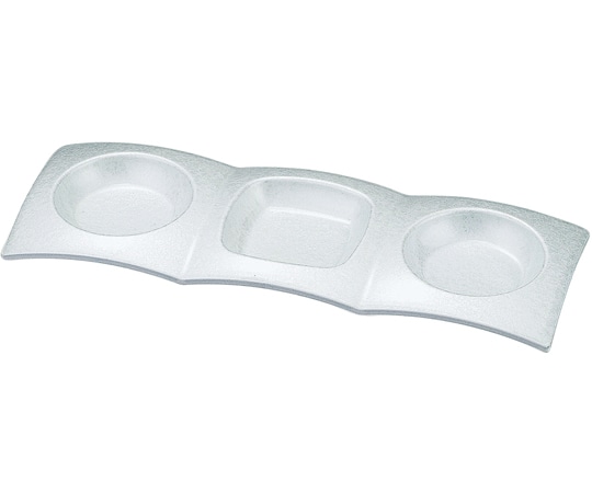 福井クラフト 多食前菜皿(B四角中央)ホワイトアクア 53282048 1個（ご注文単位1個）【直送品】