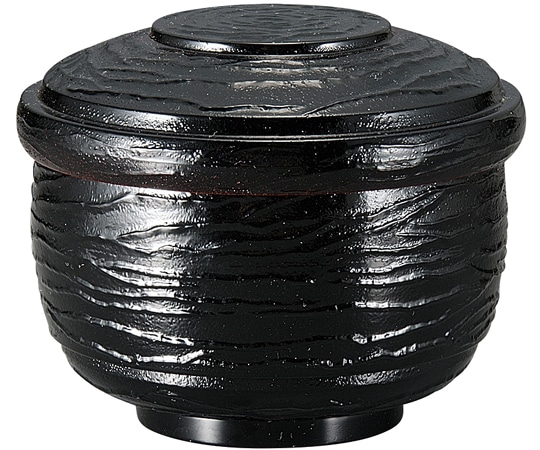 福井クラフト 荒波飯器(蓋親)黒内朱セット 30003050 1個（ご注文単位1個）【直送品】