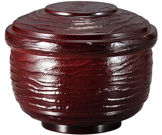 福井クラフト 荒波飯器(蓋親)新溜内朱セット 30003060 1個（ご注文単位1個）【直送品】