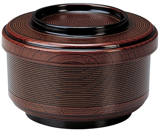 福井クラフト 千筋桐一人飯器 栃内黒 12025900 1個（ご注文単位1個）【直送品】