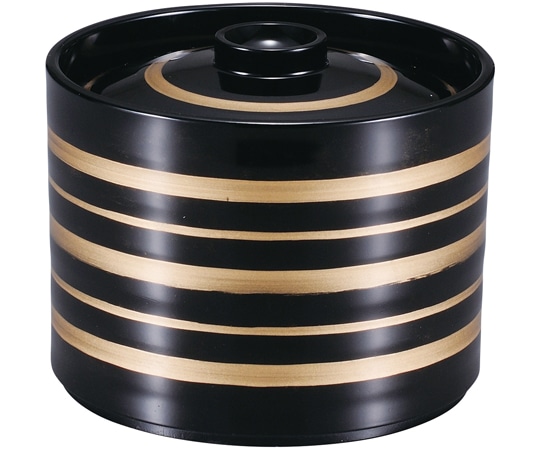 福井クラフト お好み椀(B)黒/金帯(内黒) 33025190 1個（ご注文単位1個）【直送品】