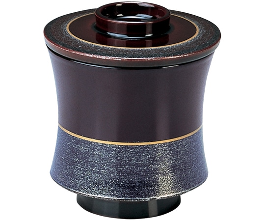 福井クラフト 糸巻小吸物椀(蓋親)溜銀カスミ 内黒 12023390 1個（ご注文単位1個）【直送品】