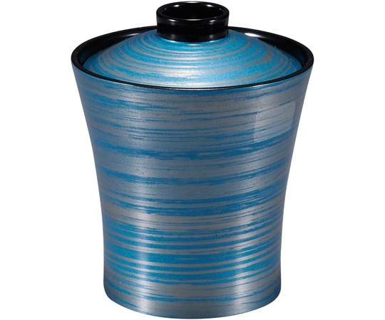 福井クラフト 水仙小吸椀 ブルー銀刷毛目 31007120 1個（ご注文単位1個）【直送品】