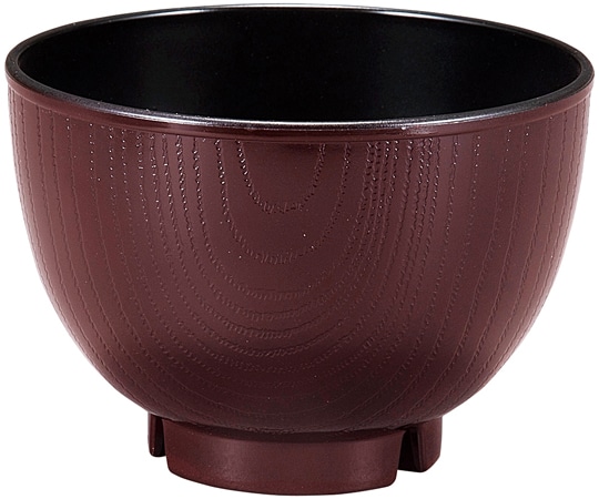 福井クラフト 3.2寸 玉渕木目汁椀 新溜内黒 33513920 1個（ご注文単位1個）【直送品】