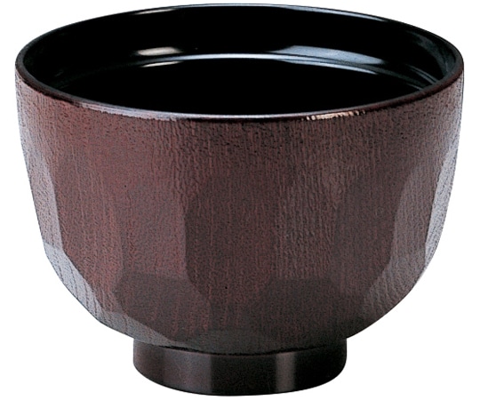 福井クラフト 3.2寸 亀甲汁椀 親 溜内黒 35010022 1個（ご注文単位1個）【直送品】