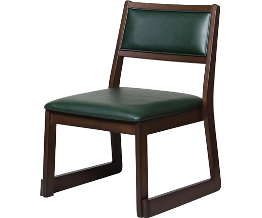 福井クラフト 都高座椅子(レザー・濃緑) 11000105 1個（ご注文単位1個）【直送品】