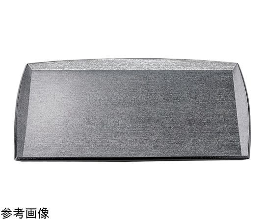 福井クラフト 尺2 縁高わたらせ長角木目盆 銀梨地天黒SL 17413490 1個（ご注文単位1個）【直送品】