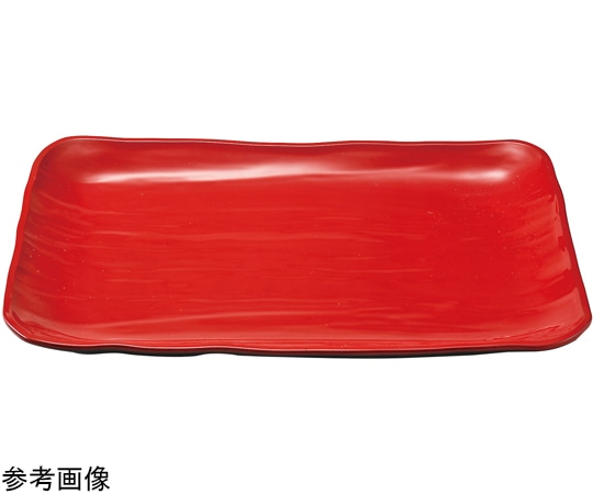 福井クラフト 尺5 .5寸 長角大宝盛皿 赤 二度塗り 46201330 1個（ご注文単位1個）【直送品】