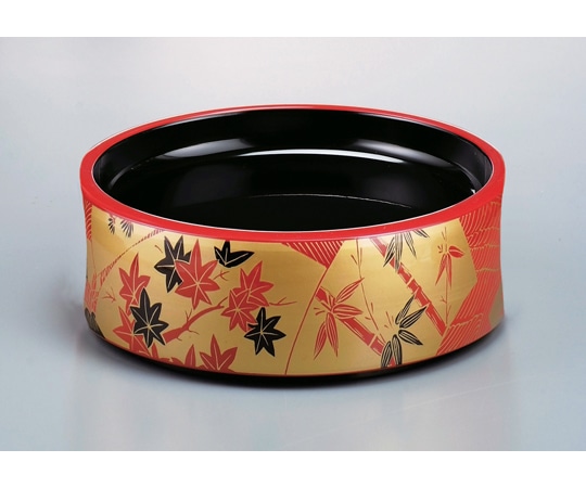 福井クラフト 新回転杵型寿司桶 朱扇面 12045570 1個（ご注文単位1個）【直送品】