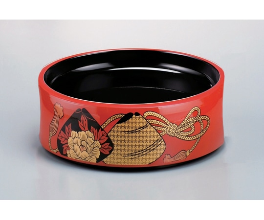 福井クラフト 新回転杵型寿司桶 朱貝合せ 12045590 1個（ご注文単位1個）【直送品】