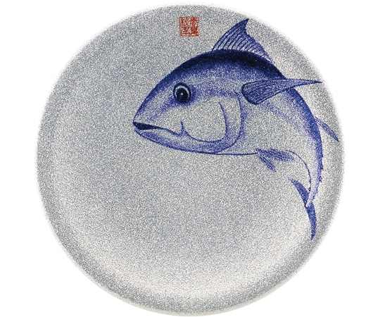 福井クラフト A150寿司皿 シルバーパール マグロ 13000021 1個（ご注文単位1個）【直送品】