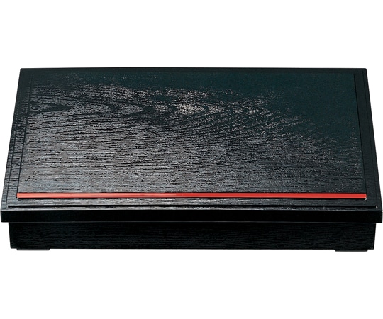 福井クラフト 尺3 新木目松花堂 黒朱ライン(蓋親) 21041760 1個（ご注文単位1個）【直送品】