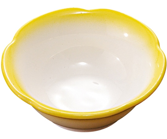 福井クラフト ABS花渕小付 黄色吹 21181510 1個（ご注文単位1個）【直送品】