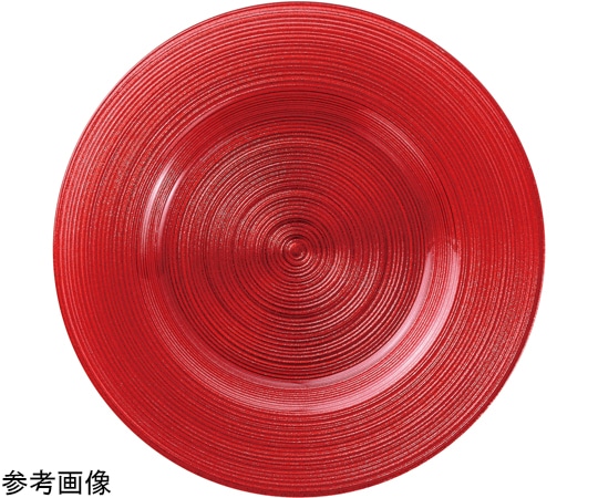 福井クラフト 28cm トライタンリムプレート レッドパール 90052910 1個（ご注文単位1個）【直送品】