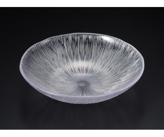 福井クラフト 21cm(T)スコールカット浅鉢 内クリヤー 40390111 1個（ご注文単位1個）【直送品】