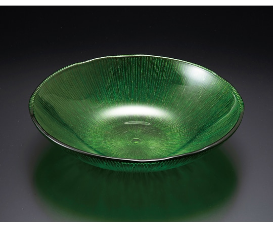 福井クラフト 21cm(T)スコールカット浅鉢 グリーンパール 40421900 1個（ご注文単位1個）【直送品】