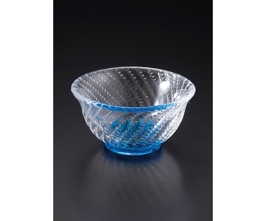 福井クラフト 渦巻きカンナ目小付 スカイブルー 30160320 1個（ご注文単位1個）【直送品】